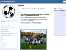 Tablet Screenshot of ahsalumnisoccer.com